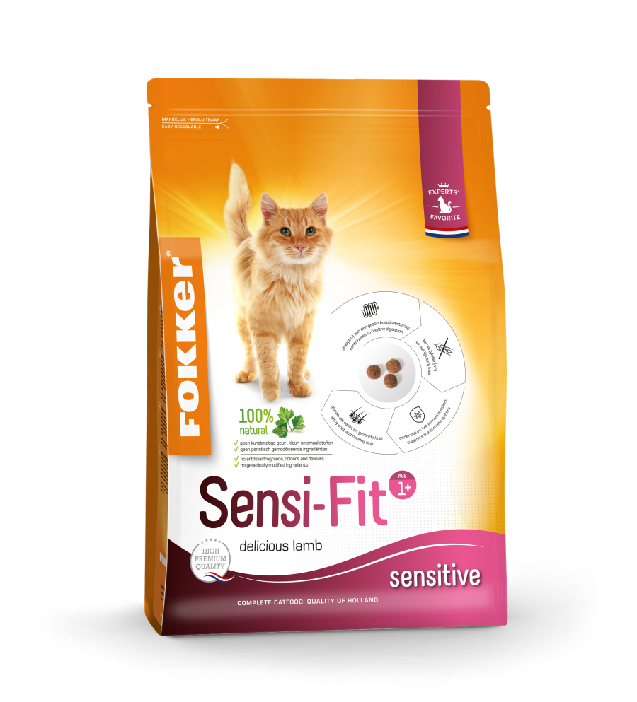 Fokker | Kat | Sensi-Fit - Cura-Nutritio | Diervoeding & Meststoffen & Bakmixen