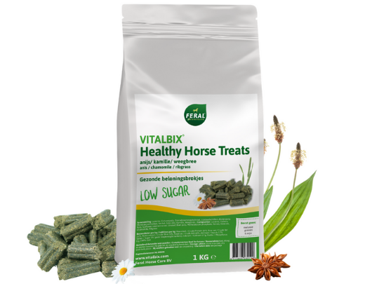 Vitalbix | Healty Horse Treats - Cura-Nutritio | Diervoeding & Meststoffen & Bakmixen