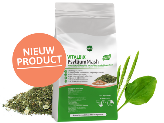 Vitalbix | PsylliumMash - Cura-Nutritio | Diervoeding & Meststoffen & Bakmixen