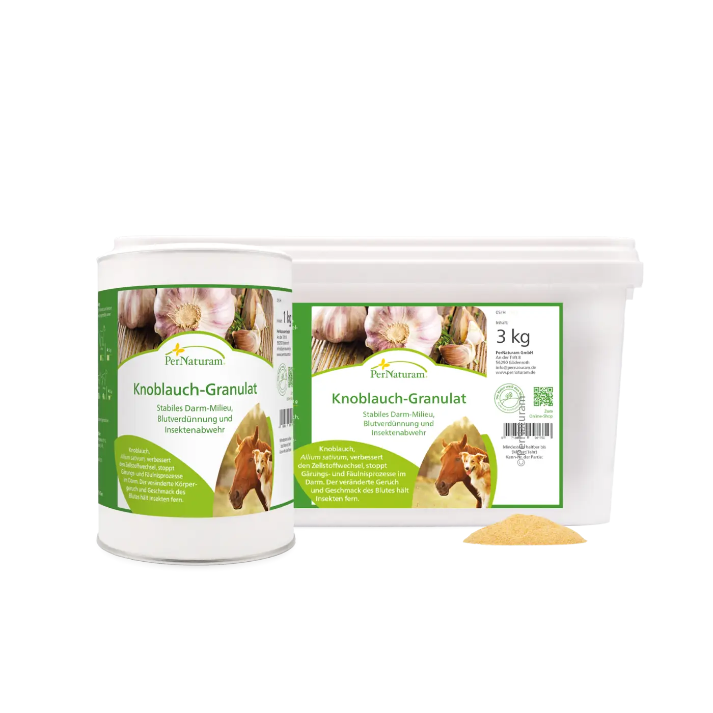 PerNaturam | Knoflook granulaat - Cura-Nutritio | Diervoeding & Meststoffen & Bakmixen