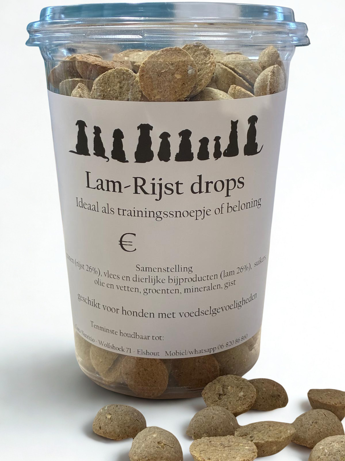 Hypoallergeen lam-rijst drops - Cura-Nutritio | Diervoeding & Meststoffen & Bakmixen