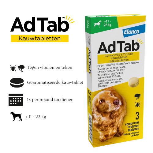 AdTabᵀᴹ | Kauwtablet hond - Cura-Nutritio | Diervoeding & Meststoffen & Bakmixen