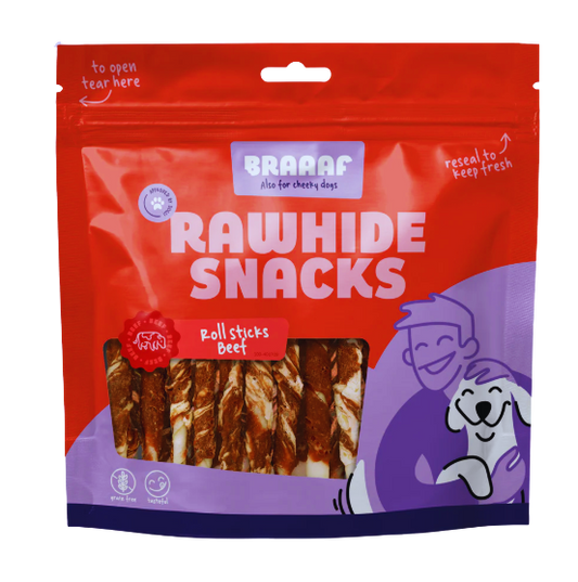 Braaaf | Roll Sticks - Cura-Nutritio | Diervoeding & Meststoffen & Bakmixen