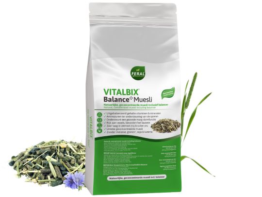 Vitalbix | Balance+ Muesli - Cura-Nutritio | Diervoeding & Meststoffen & Bakmixen