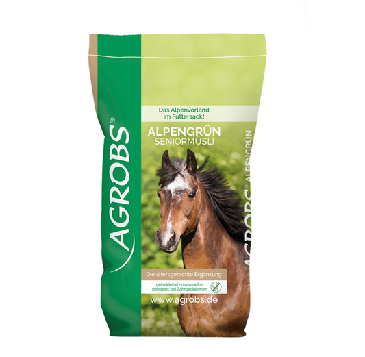 Agrobs | AlpenGrün Senior Muesli - Cura-Nutritio | Diervoeding & Meststoffen & Bakmixen