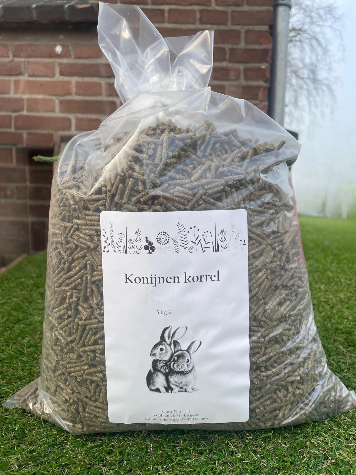 Konijnen korrel - Cura-Nutritio | Diervoeding & Meststoffen & Bakmixen