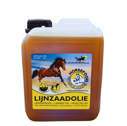 Horsefood | Lijnzaad olie - Cura-Nutritio | Diervoeding & Meststoffen & Bakmixen