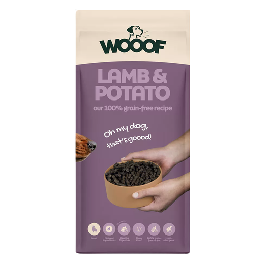 Wooof | Lamb & Potato - Cura-Nutritio | Diervoeding & Meststoffen & Bakmixen
